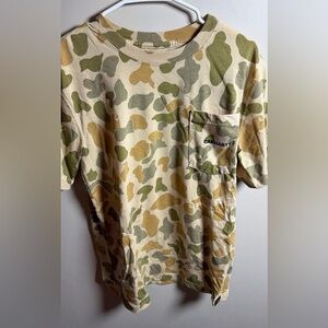 Carhartt Men's Short Sleeve Camouflage Tee - Green and Tan